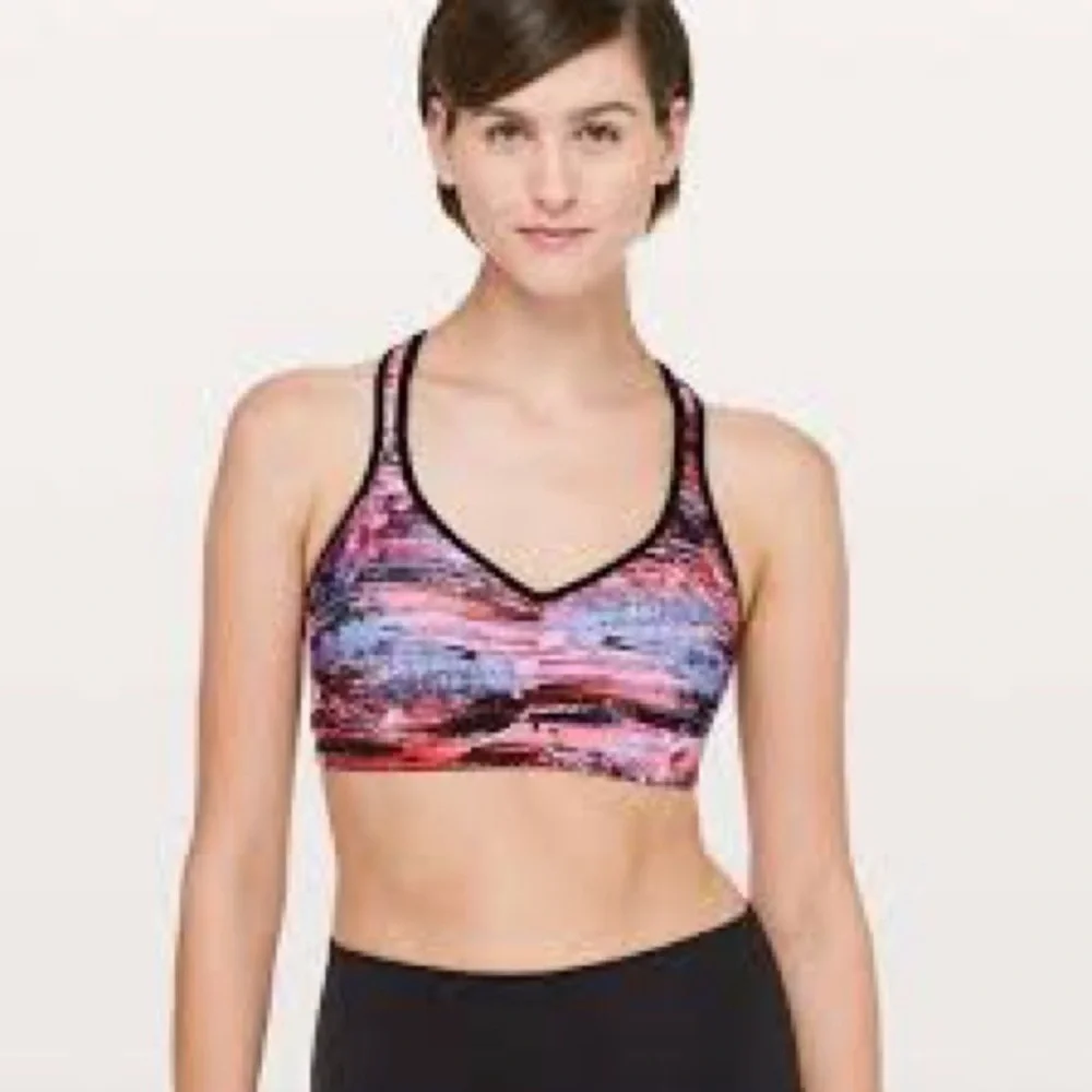 Lululemon Athletica Vibrant Multicolor Sports Bra